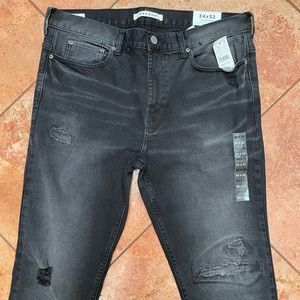 PacSun Stacked Skinny Faded Black Jeans